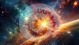 Big bang supernova explosion