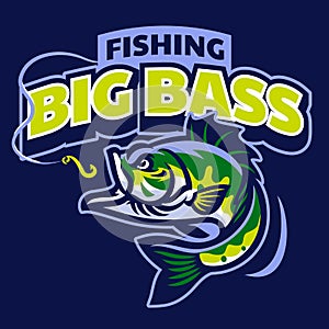 Big Bass Mascot Logo Design