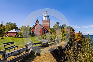 Big Bay Point Lighthouse On Lake Superior