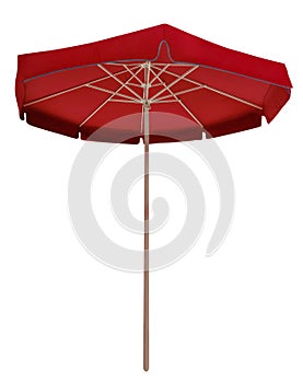 Big Beach umbrella - red