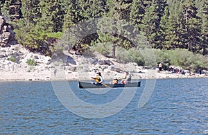 Big Bear Lake: Canoeing