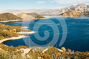 Big Bear Lake in the Southern California mountains photo