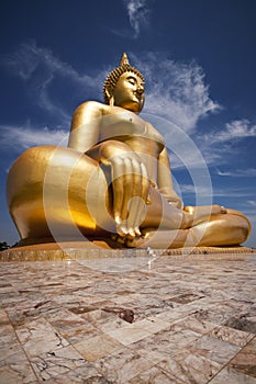 The Big beautiful Buddha at Wat Muang Temple
