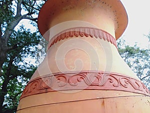 Big pot in a garden at burla sambalpur photo