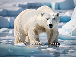 Big and beautiful polar bear