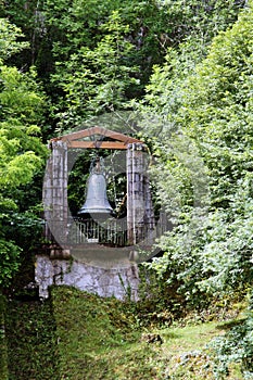 The big bell of Covadonga. In Asturias, Spain.