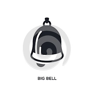 big bell isolated icon. simple element illustration from nautical concept icons. big bell editable logo sign symbol design on