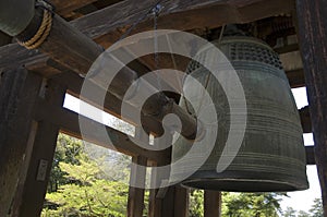 Big bell in Nara park, Japan