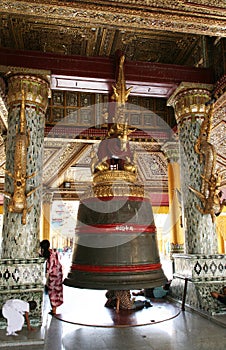 Big bell in Shwedagon Pagoda, Yangon