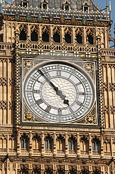 Big Ben clock face extremelly detailed