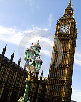 Big Ben Clock and Iluminator in London