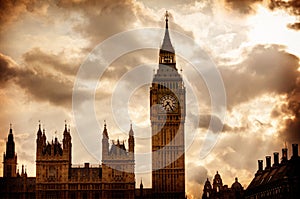 Big Ben Clock Tower in London England