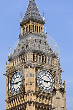 Big Ben, Clock tower of the Palace of Westminster, London, United Kingdom