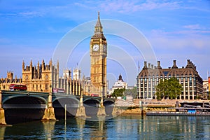 Big Ben Clock Tower and thames river London