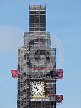 Big Ben conservation works in London