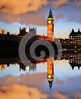 Big Ben in the evening, London, England