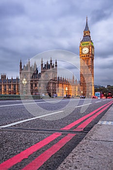 Big Ben in the evening, London, United Kingdom