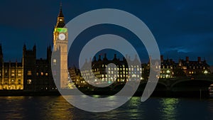 Big Ben Evening Timelapse