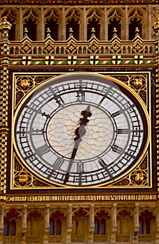 Big Ben face clock photo