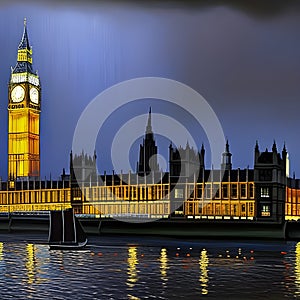 Big Ben and the house of Parliament, London