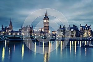 Big Ben and House of Parliament at Night