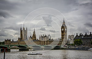 The Big Ben and the Houses of Parliament in London