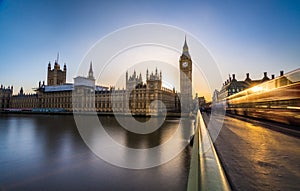 Big Ben and the houses of Parliament in London