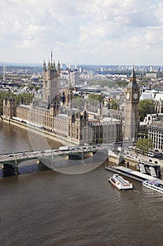 Big Ben and the Houses of parliament, London, England, UK