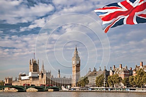 Big Ben and Houses of Parliament in London, UK