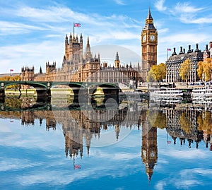 Big Ben and Houses of Parliament, London, UK