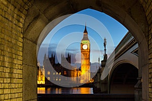 Big Ben and Houses of parliament, London, UK