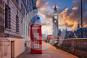 Big Ben and Houses of Parliament in London, UK