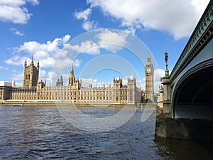 Big Ben and Houses of Parliament in London, UK.