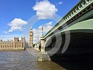 Big Ben and Houses of Parliament in London, UK.