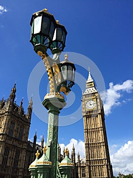 Big Ben and Houses of Parliament in London, UK.