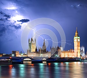 Big Ben and Houses of Parliament, London, UK