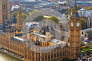 Big Ben and Houses of Parliament, London, UK