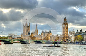 Big Ben and Houses of Parliament, London, UK