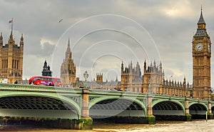 Big Ben and Houses of Parliament, London, UK