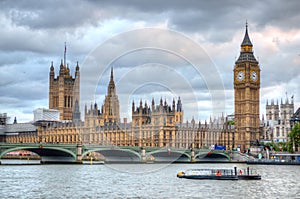 Big Ben and Houses of Parliament, London, UK