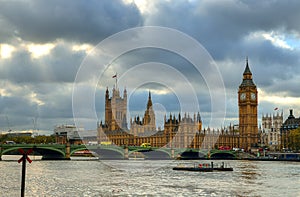 Big Ben and Houses of Parliament, London, UK