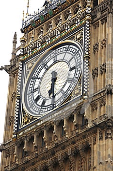 Big Ben isolated on white, London