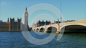 big ben london bridge video 4k river thames uk britain