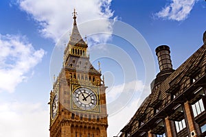 Big Ben London Clock tower in UK Thames