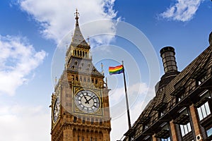 Big Ben London Clock tower in UK Thames