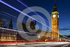 Big Ben London England by Night photo