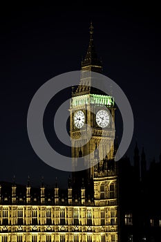 Big Ben, London, England, UK, Europe, at night