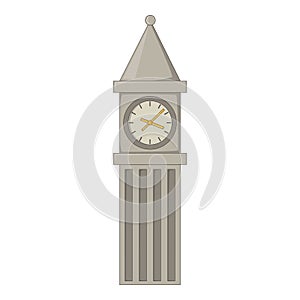 Big Ben in London icon, cartoon style