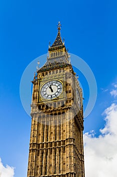 Big Ben, London, UK. A view of the popular London landmark, the