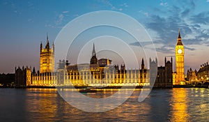 Big Ben, Parliament, Westminster bridge in London